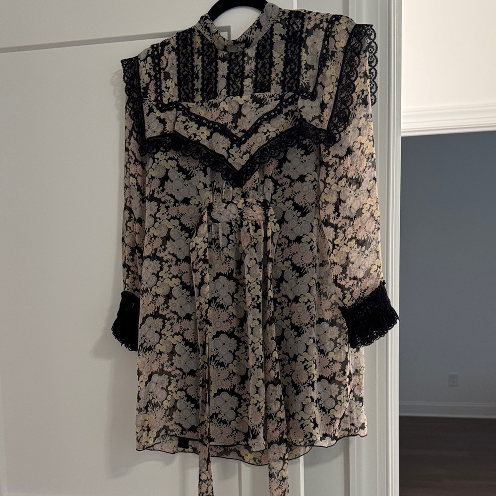 Anna Sui Floral Patterned Fabric